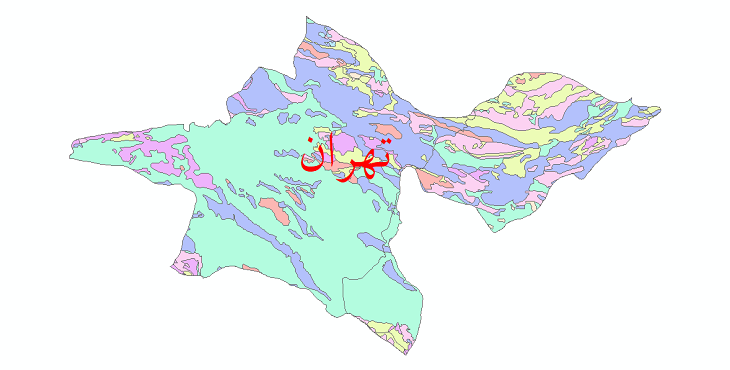 دانلود نقشه شیپ فایل فرسایش استان تهران