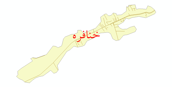 دانلود نقشه شیپ فایل شبکه معابر شهر خنافره سال 1399