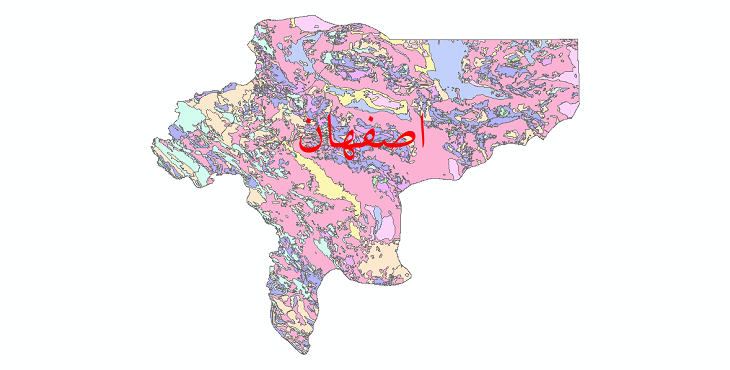 دانلود نقشه شیپ فایل فرسایش استان اصفهان