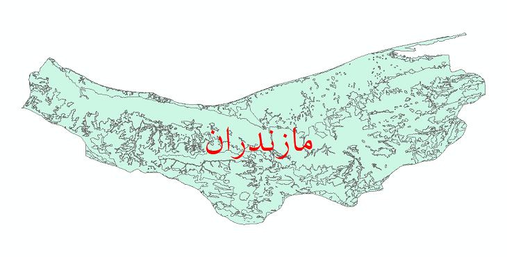 دانلود نقشه شیپ فایل کاربری اراضی استان مازندران