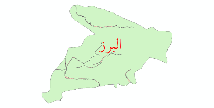دانلود نقشه شیپ فایل پهنه های سیلاب استان البرز