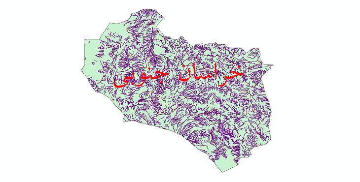 دانلود نقشه شیپ فایل رودخانه های استان خراسان جنوبی