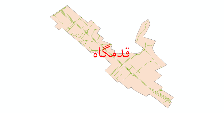 دانلود نقشه شیپ فایل شبکه معابر شهر قدمگاه سال 1399