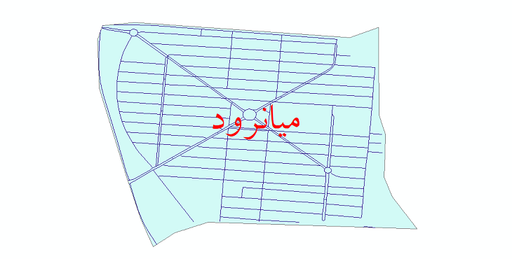 دانلود نقشه شیپ فایل شبکه معابر شهر میانرود سال 1399
