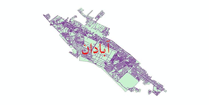 دانلود نقشه شیپ فایل شبکه معابر شهر آبادان سال 1399