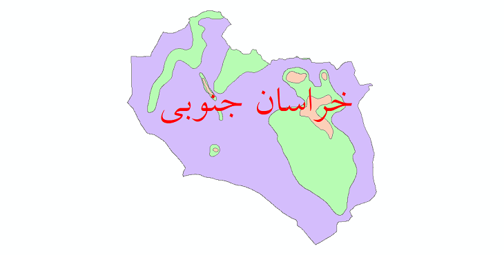 دانلود نقشه شیپ فایل طبقات اقلیمی استان خراسان جنوبی