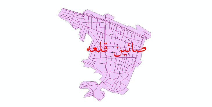دانلود نقشه شیپ فایل شبکه معابر شهر صائین قلعه سال 1399