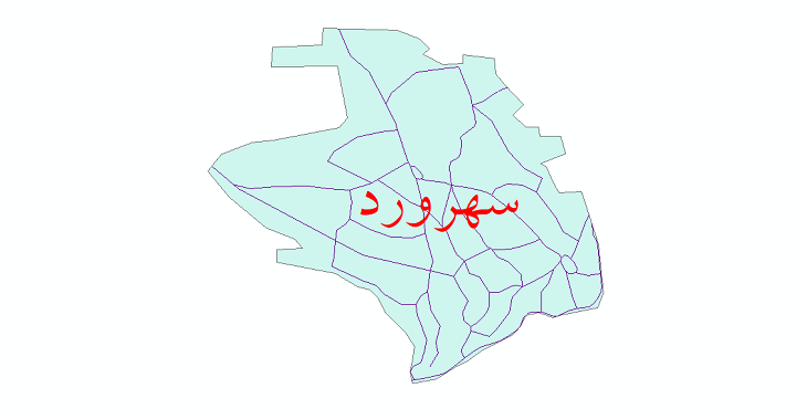 دانلود نقشه شیپ فایل شبکه معابر شهر سهرورد سال 1399