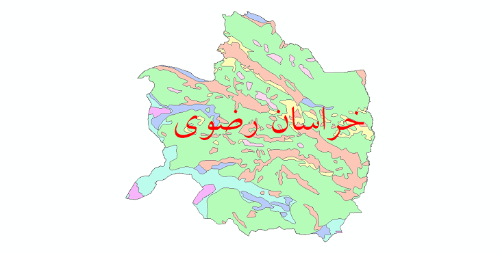 دانلود نقشه شیپ فایل پوشش گیاهی استان خراسان رضوی