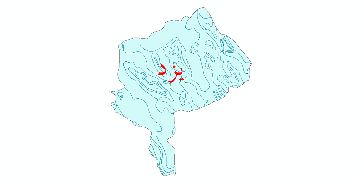 دانلود نقشه شیپ فایل خطوط هم دما استان یزد