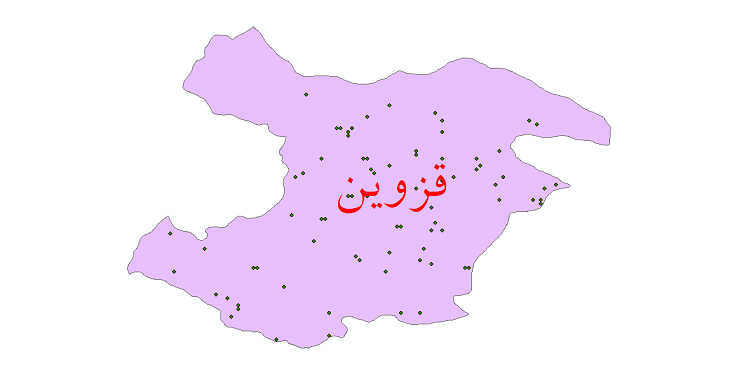 دانلود نقشه شیپ فایل ایستگاه های هواشناسی و نقاط باران سنجی استان قزوین