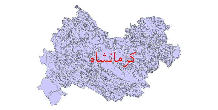 دانلود نقشه شیپ فایل کاربری اراضی استان کرمانشاه