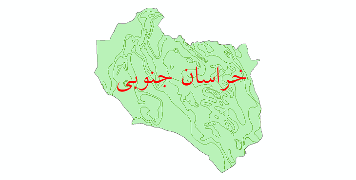دانلود نقشه شیپ فایل خطوط هم دما استان خراسان جنوبی