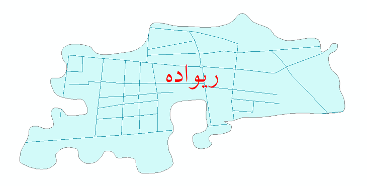 دانلود نقشه شیپ فایل شبکه معابر شهر ریواده سال 1399