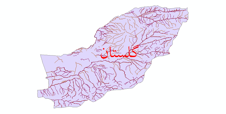 دانلود نقشه شیپ فایل رودخانه های استان گلستان