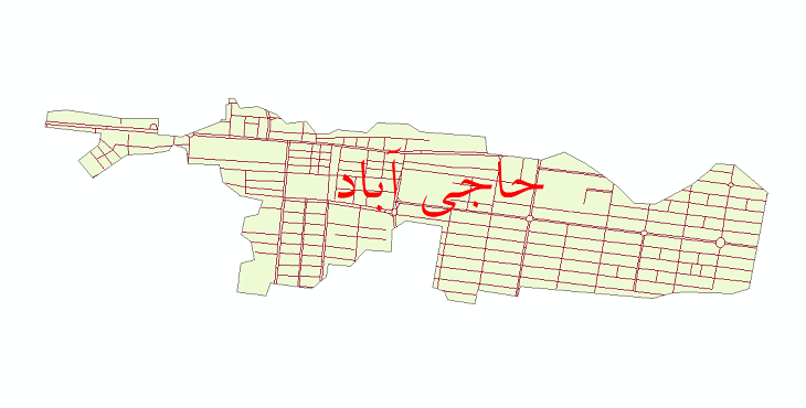 دانلود نقشه شیپ فایل شبکه معابر شهر حاجی آباد سال 1399