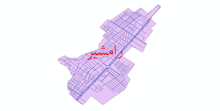 دانلود نقشه شیپ فایل شبکه معابر شهر رامشیر سال 1399