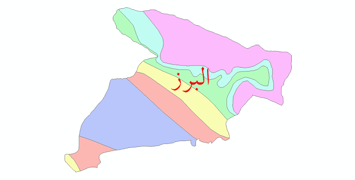 دانلود نقشه شیپ فایل طبقات اقلیمی استان البرز