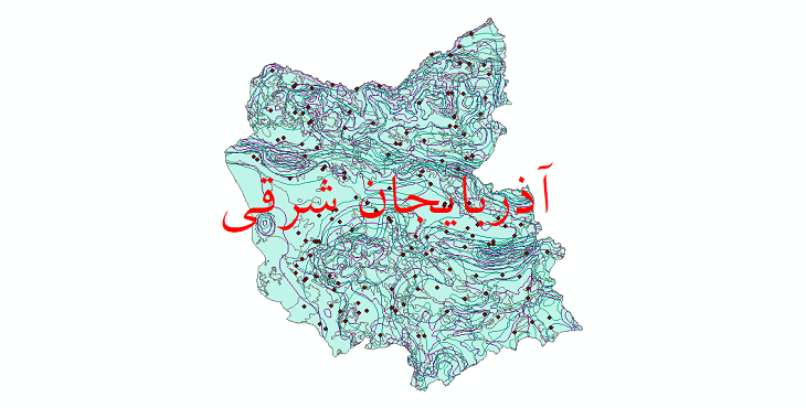 دانلود نقشه شیپ فایل اقلیمی استان آذربایجان شرقی