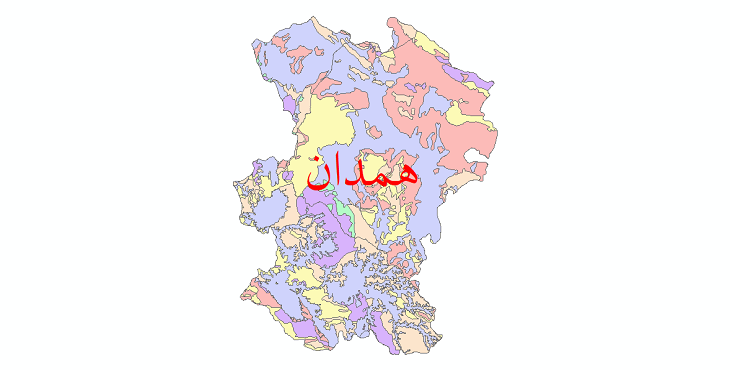 دانلود نقشه شیپ فایل فرسایش استان همدان