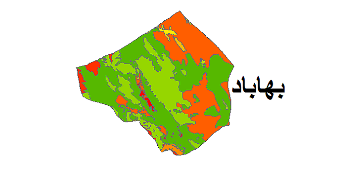 شیپ فایل کاربری اراضی شهرستان بهاباد