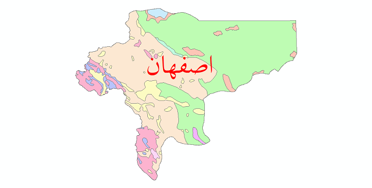 دانلود نقشه شیپ فایل پوشش گیاهی استان اصفهان
