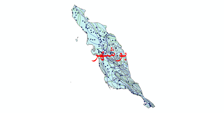 دانلود نقشه شیپ فایل اقلیمی استان بوشهر