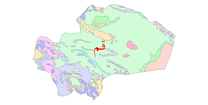 دانلود نقشه شیپ فایل فرسایش استان قم