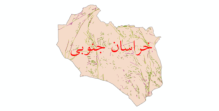 دانلود نقشه شیپ فایل گسل های استان خراسان جنوبی