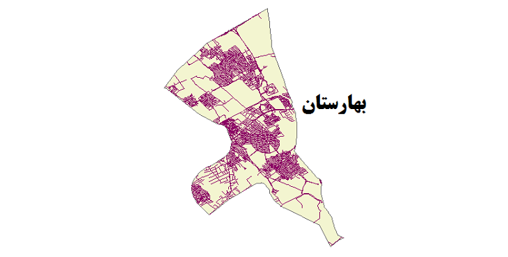 شیپ فایل شبکه راههای شهرستان بهارستان 1399