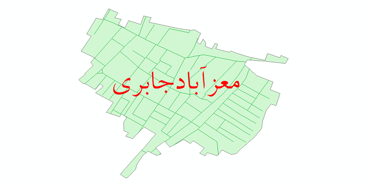 دانلود نقشه شیپ فایل شبکه معابر شهر معزآباد جابری سال 1399