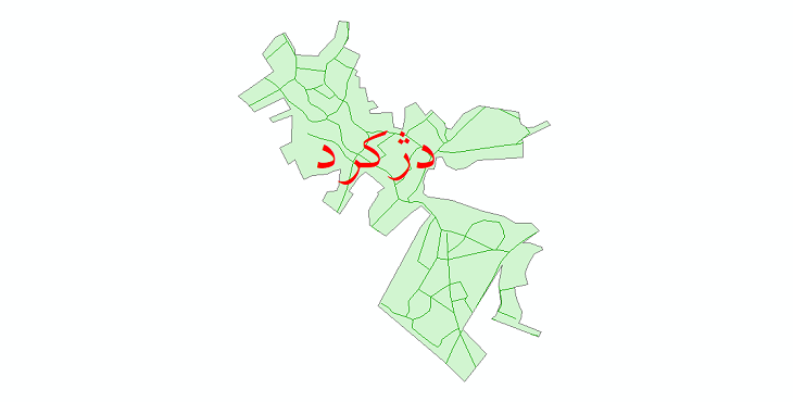 دانلود نقشه شیپ فایل شبکه معابر شهر دژکرد سال 1399