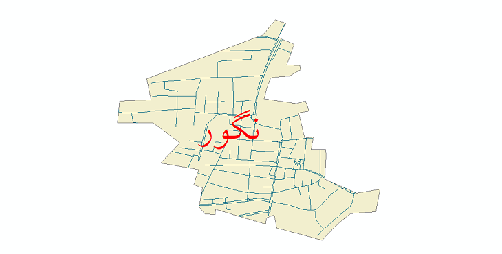 دانلود نقشه شیپ فایل شبکه معابر شهر نگور سال 1399