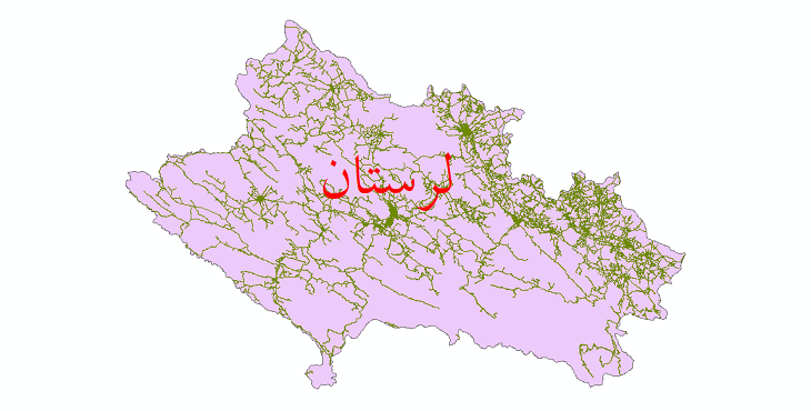 دانلود نقشه شیپ فایل شبکه راه های استان لرستان سال 1399