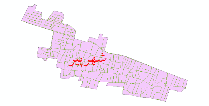 دانلود نقشه شیپ فایل شبکه معابر شهر شهرپیر سال 1399
