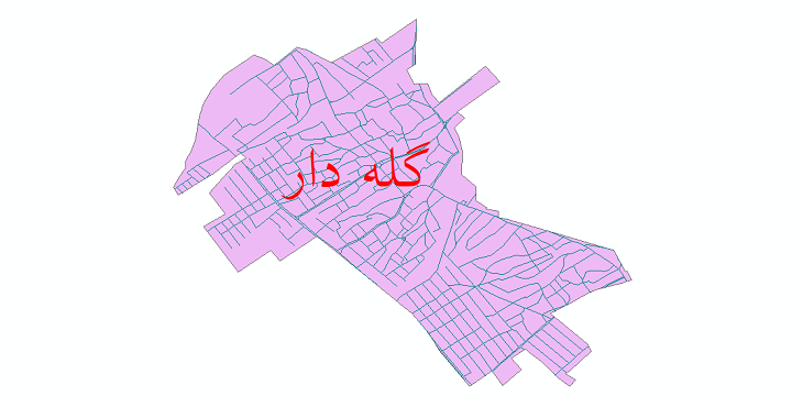 دانلود نقشه شیپ فایل شبکه معابر شهر گله دار سال 1399