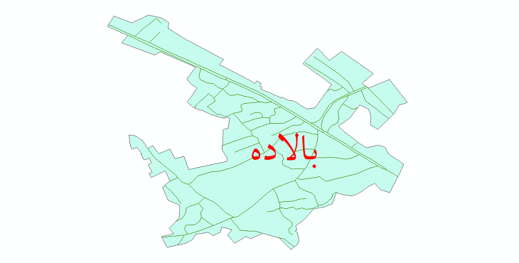 دانلود نقشه شیپ فایل شبکه معابر شهر بالاده سال 1399