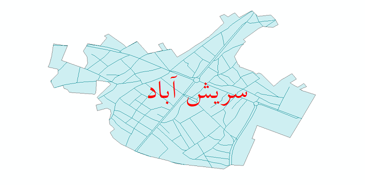 دانلود نقشه شیپ فایل شبکه معابر شهر سریش آباد سال 1399