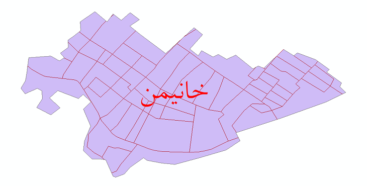 دانلود نقشه شیپ فایل شبکه معابر شهر خانیمن سال 1399 | شهرنگار