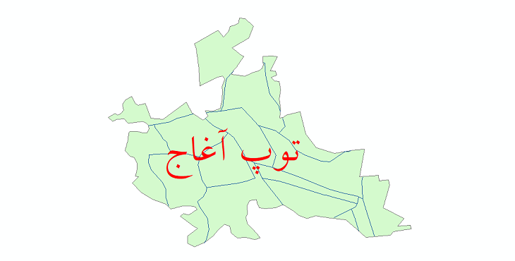دانلود نقشه شیپ فایل شبکه معابر شهر توپ آغاج سال 1399