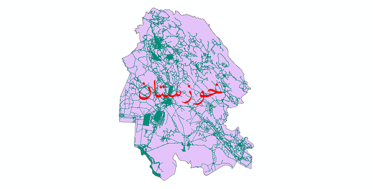 دانلود نقشه شیپ فایل شبکه راه های استان خوزستان سال 1399