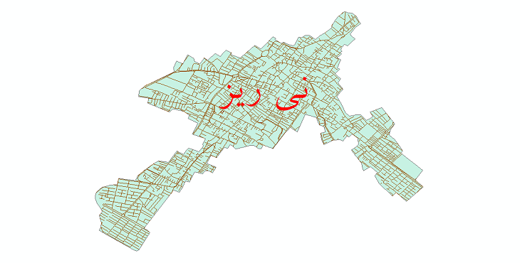 دانلود نقشه شیپ فایل شبکه معابر شهر نی ریز سال 1399