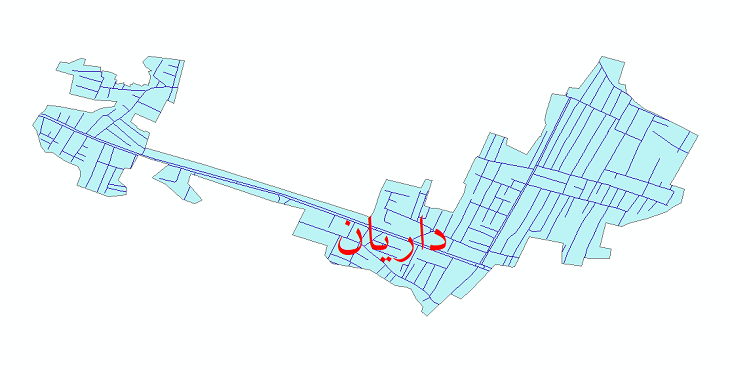 دانلود نقشه شیپ فایل شبکه معابر شهر داریان سال 1399