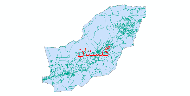 دانلود نقشه شیپ فایل شبکه راه های استان گلستان سال 1399