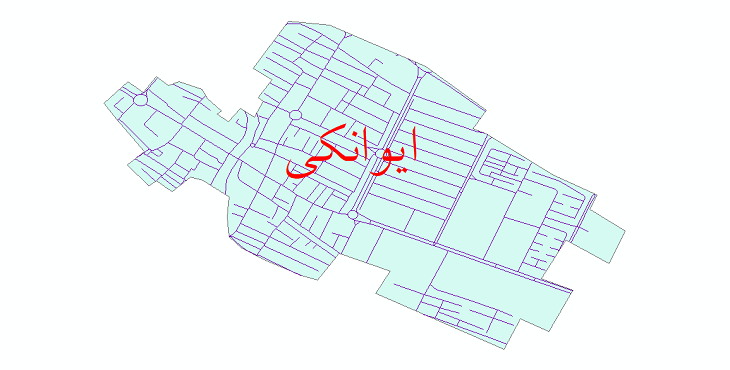 دانلود نقشه شیپ فایل شبکه معابر شهر ایوانکی سال 1399