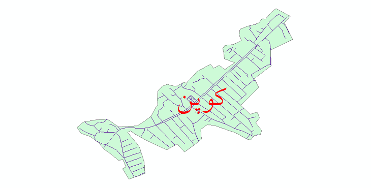 دانلود نقشه شیپ فایل شبکه معابر شهر کوپن سال 1399