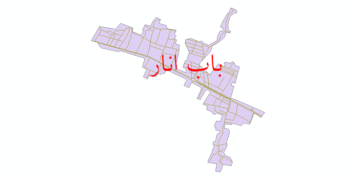 دانلود نقشه شیپ فایل شبکه معابر شهر باب انار سال 1399