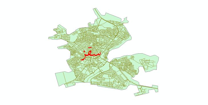 دانلود نقشه شیپ فایل شبکه معابر شهر سقز سال 1399