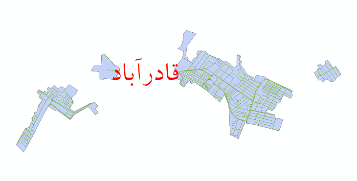 دانلود نقشه شیپ فایل شبکه معابر شهر قادرآباد سال 1399