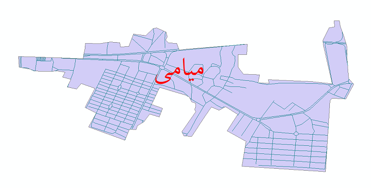 دانلود نقشه شیپ فایل شبکه معابر شهر میامی سال 1399